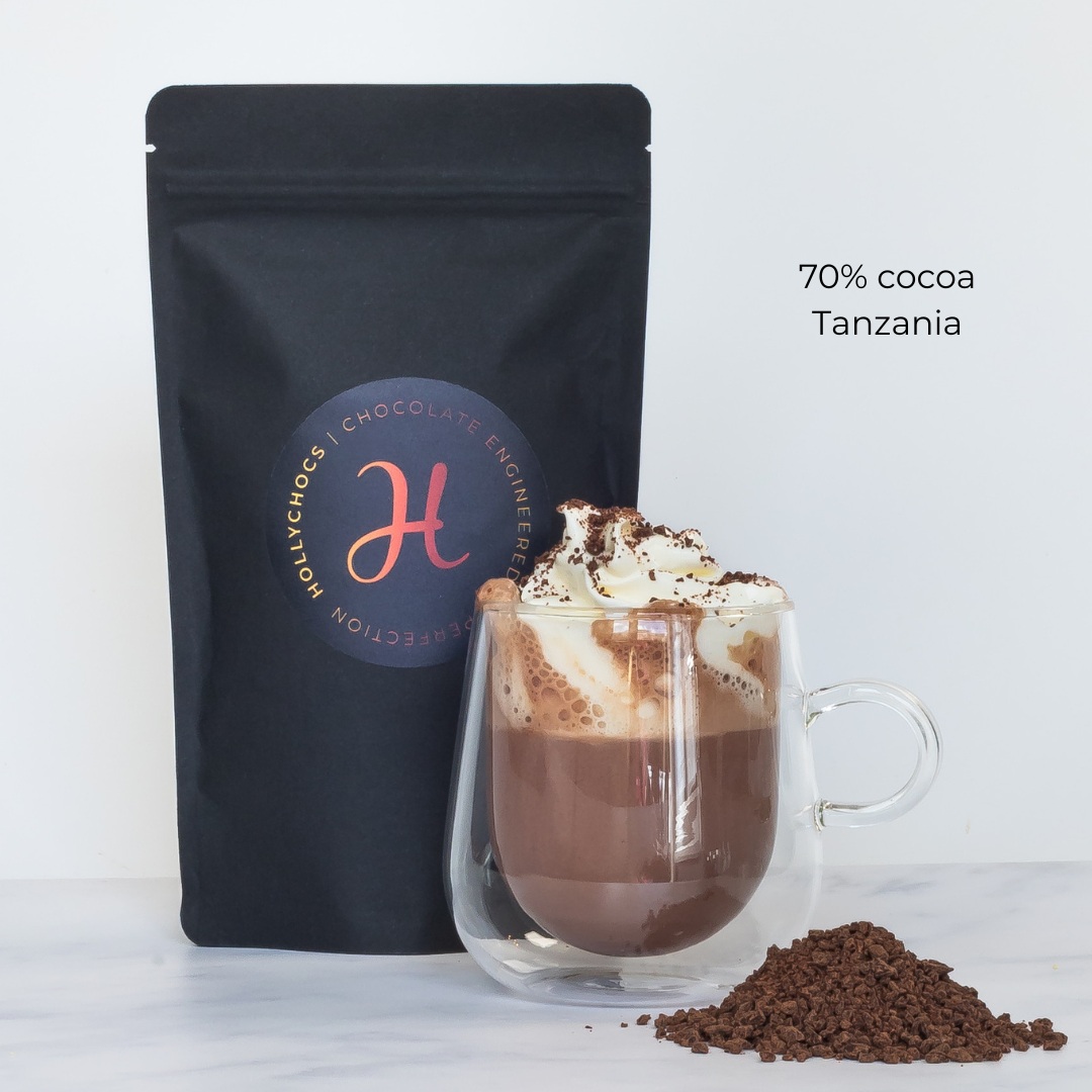 70% Dark Hot Chocolate Flakes (Ve)