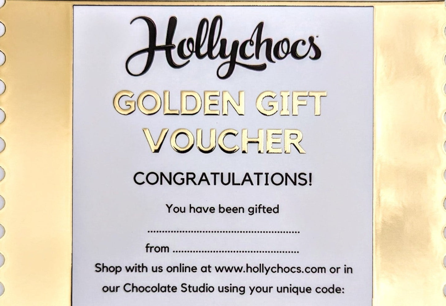 Golden Ticket Gift Card