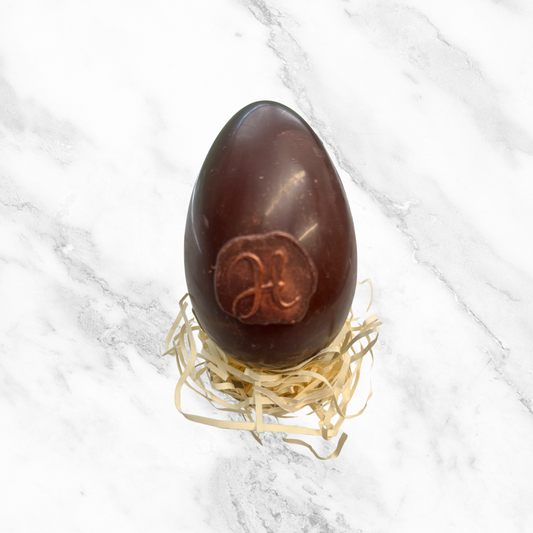 Small Dark Chocolate Egg with Buttons